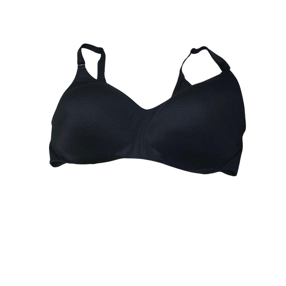Torrid Curve Bra 42DDD Womens Plus Size Black Wireless Padded Adjustable Straps